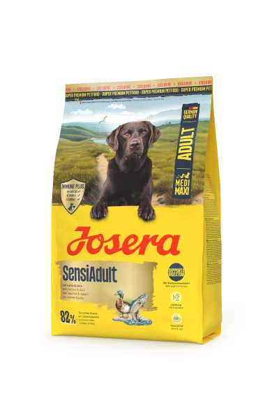 Josera SensiAdult 12,5 кг — супер-премиум корм для собак с чувствительным пищеварением, утка и лосось