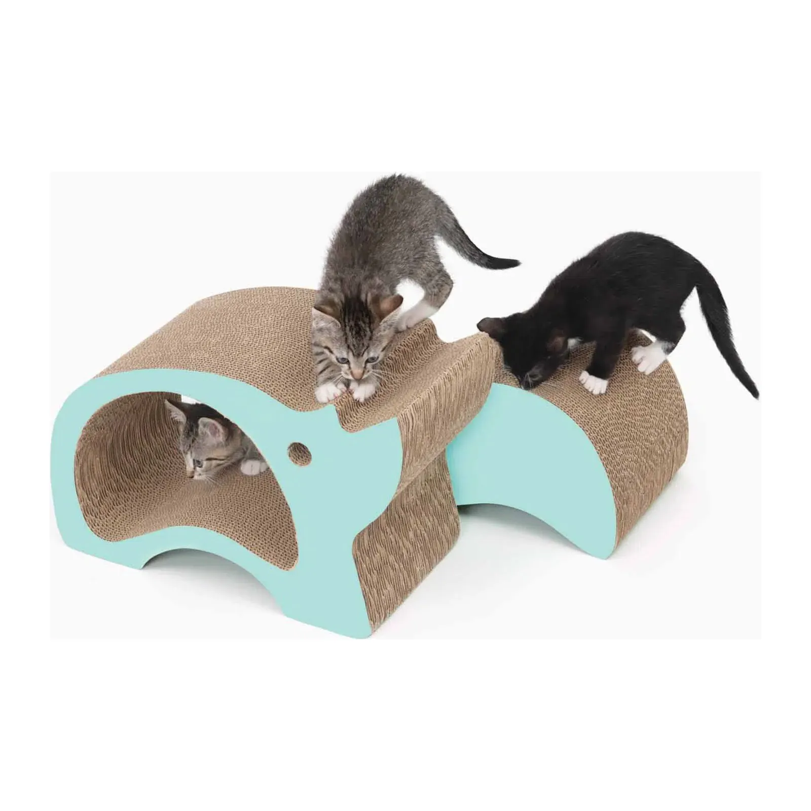 Catit Rhino 2-in-1, картонная когтеточка-носорог с вынимаемой вставкой и кошачьей мятой