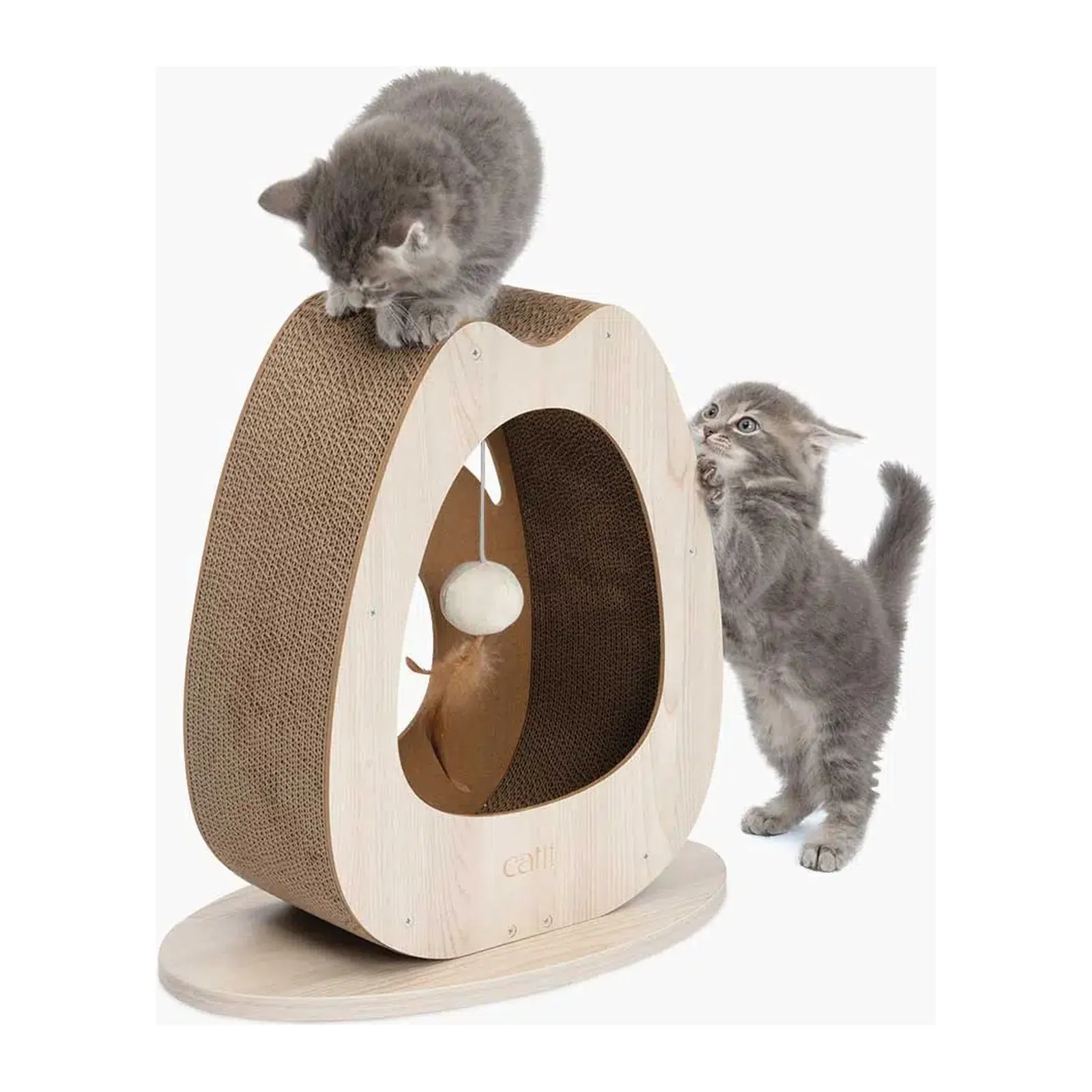 Catit PIXI Wide Scratcher, широкая когтеточка для кошек, 45×23,5×44 см