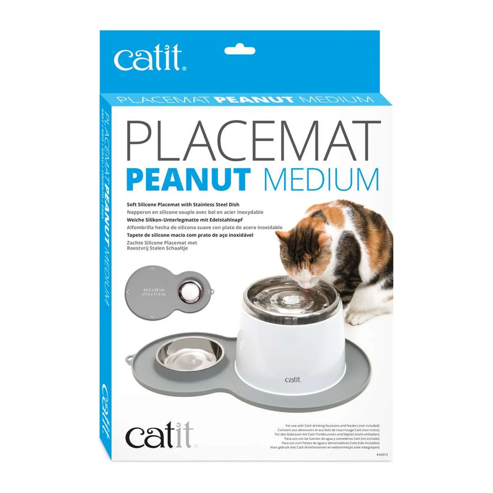 Catit Peanut Placemat, силиконовый коврик с миской для кошек