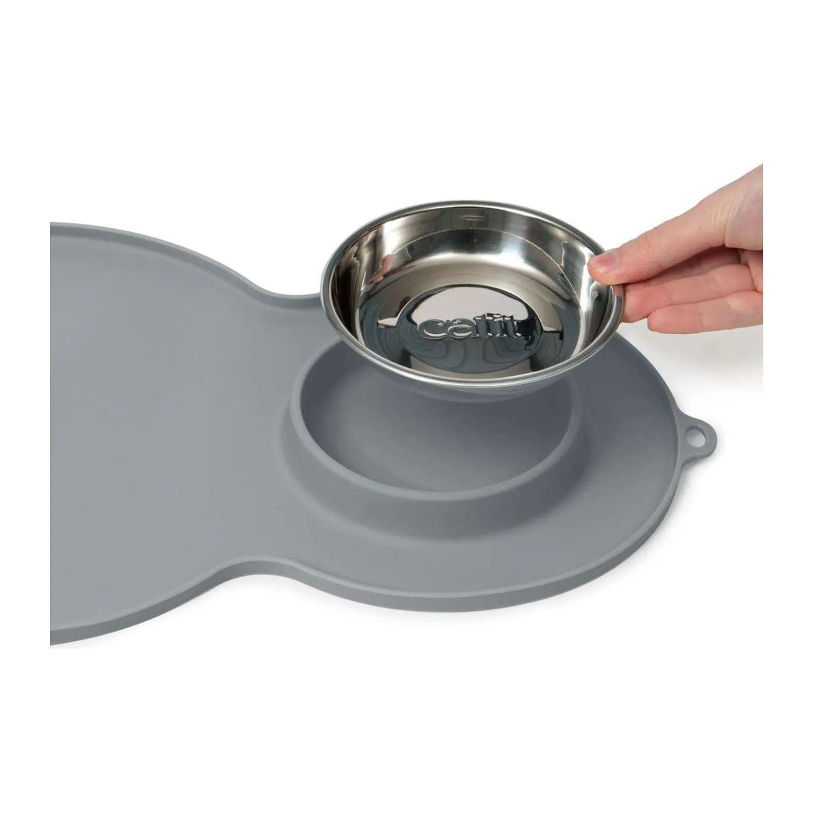 Catit Peanut Placemat, силиконовый коврик с миской для кошек