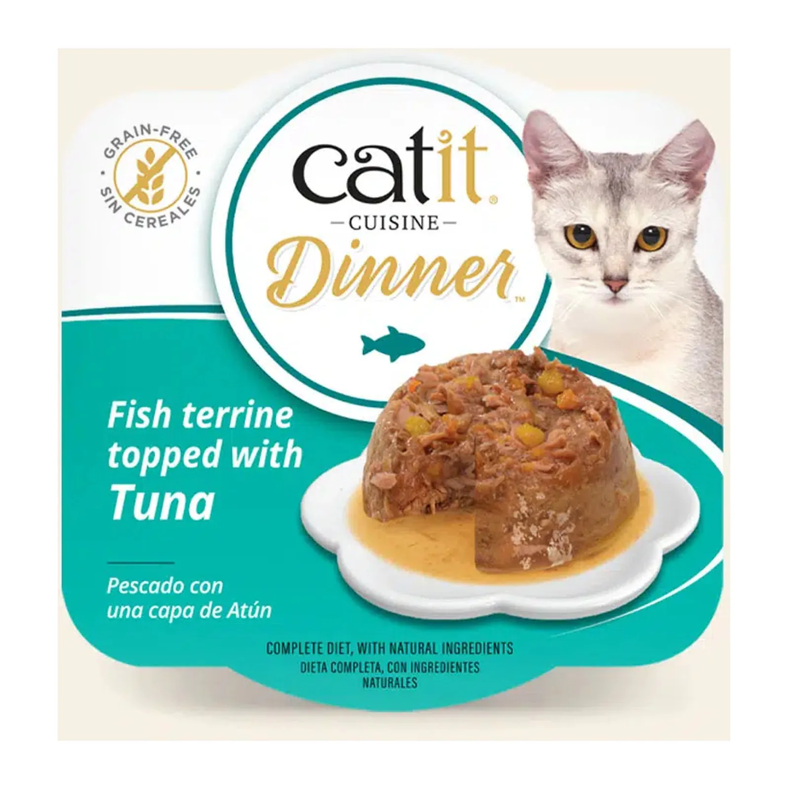 Catit Cuisine Dinner, рыбный террин с тунцом и морковью, 75 г