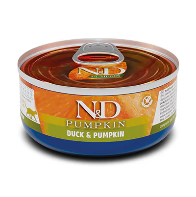 Farmina N&D Pumpkin с уткой и тыквой, влажный корм для кошек, 70 г