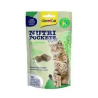 Gimcat Nutri Pockets с насекомыми и кошачьей мятой, лакомство для кошек, 60 г
