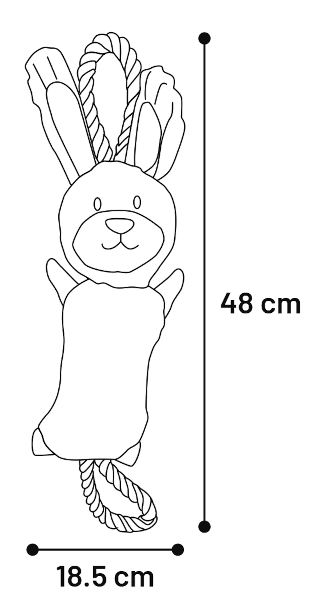 Flamingo Rabbit Rope