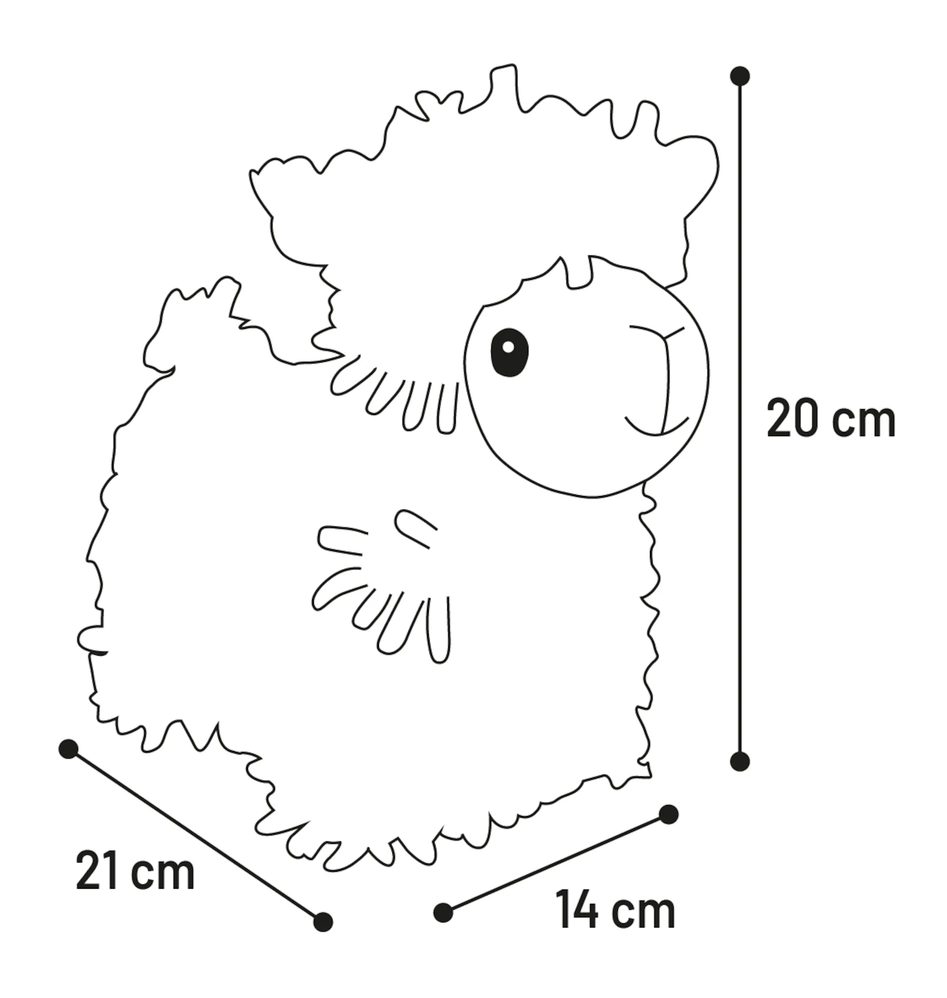 Flamingo Flufa Lama