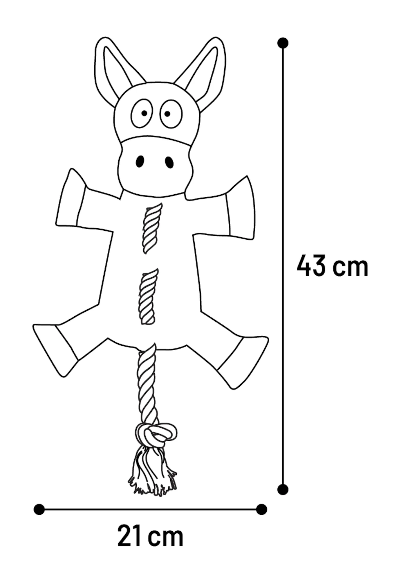 Flamingo Donkey Rope