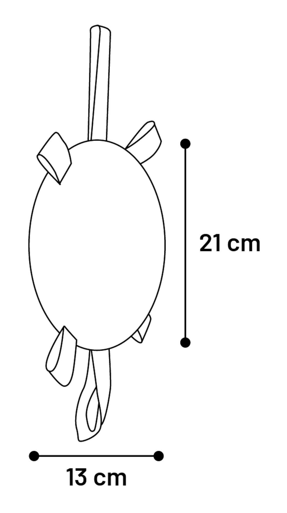 Flamingo Rugbyball Ribbons