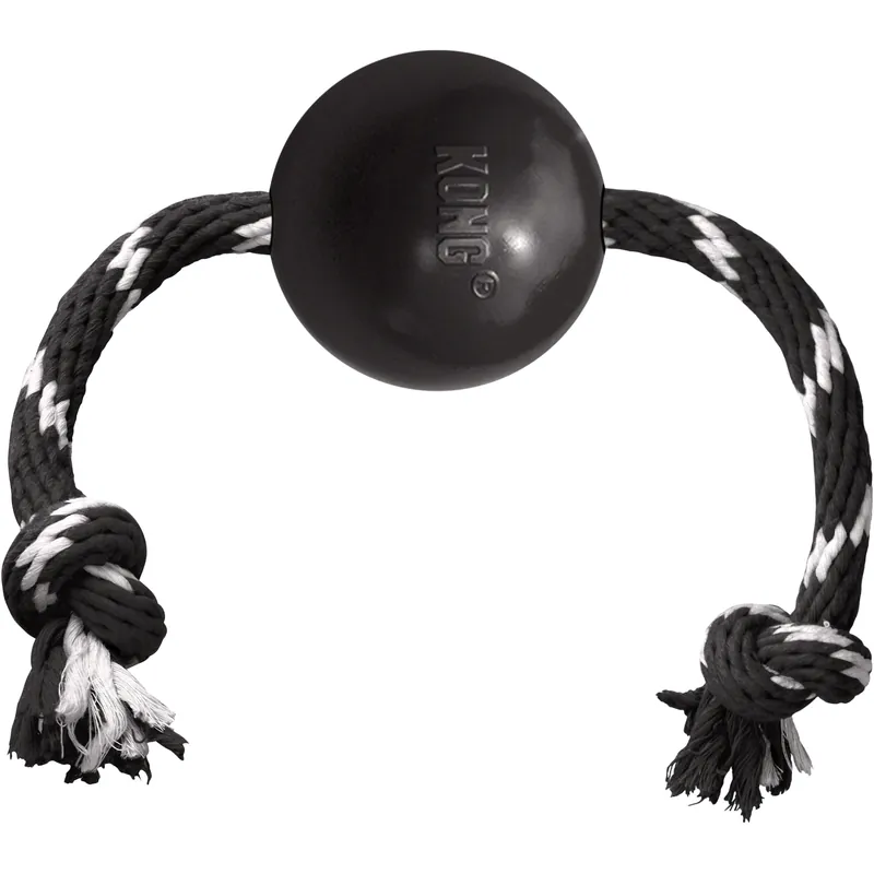 Kong Extreme Ball with Rope, мяч с канатом для собак