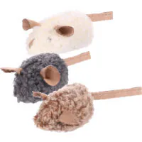 Flamingo Suava, игрушка-мышка с кошачьей мятой для кошек, 15 см, в ассортименте