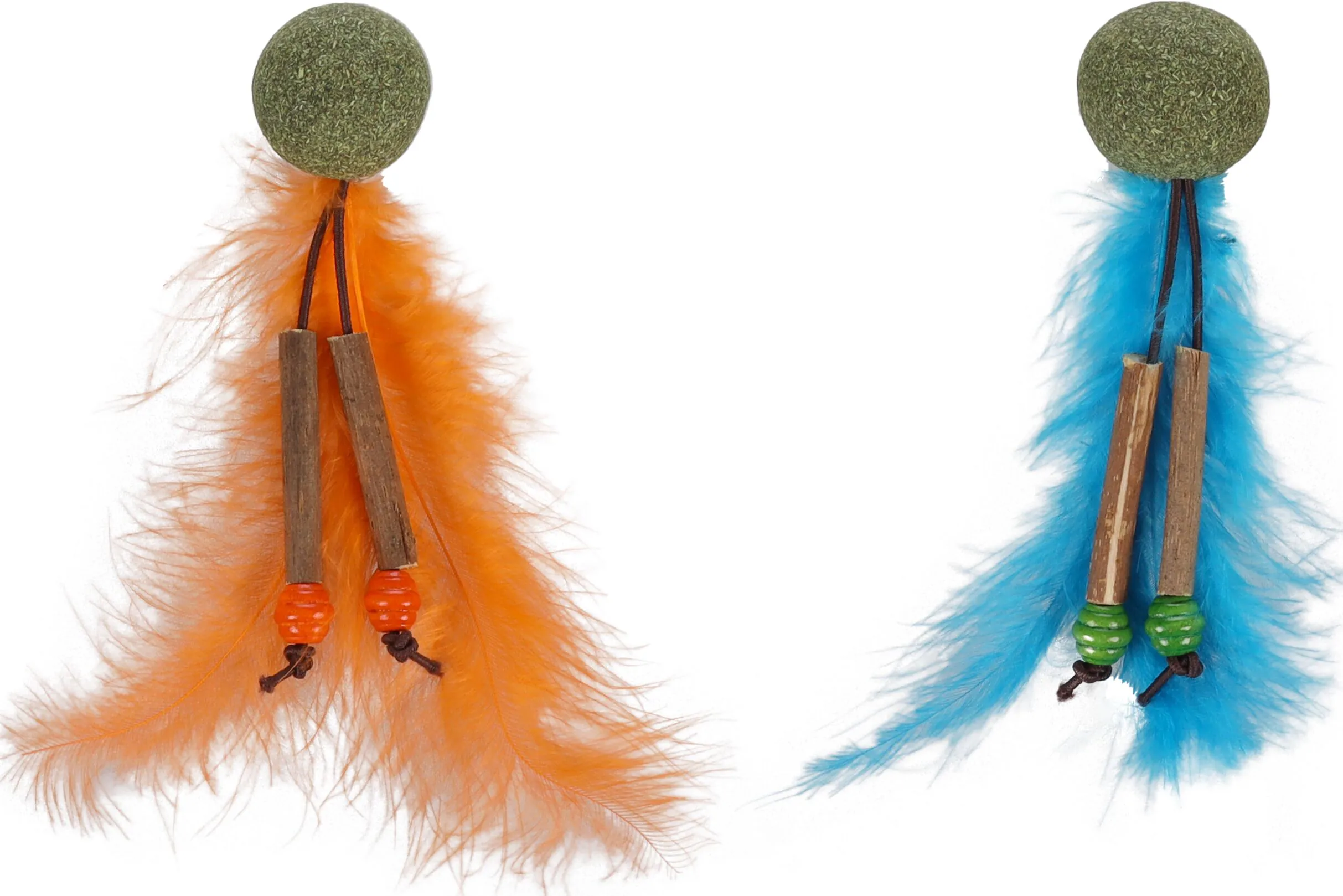 Flamingo Boleo Catnip Feather Ribbon