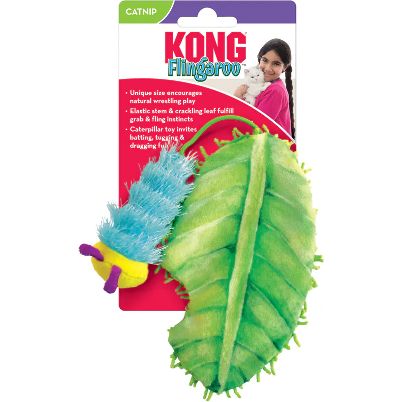 KONG Игрушка для кошек Flingaroo Caterpillar