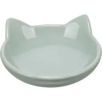 Flamingo Cena Oval, миска керамическая для кошек, 140 мл, зелёная