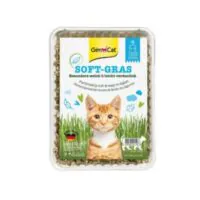 Gimcat Soft-Grass контейнер 150 г, трава для кошек, контейнер 150 г