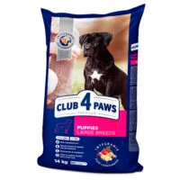 Club 4 Paws курицей, сухой корм для щенков крупных пород 2 кг