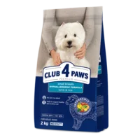 Club 4 Paws Adult Small Breeds с ягнёнком и рисом — сухой корм для взрослых собак мелких пород