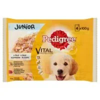 Pedigree Junior мультипак ассорти для щенков для щенков, 4×100 г = 400 г