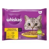 Whiskas Poultry Selection, мультипак 4×85 г, 340 г, для взрослых кошек