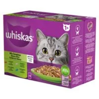 Whiskas Mixed Selection 9+3, мультипак 12×85 г, акция 9+3, 1020 г, для взрослых кошек