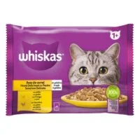 Whiskas Pui Aspic, мультипак 4×85 г, 340 г, для взрослых кошек