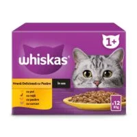 Whiskas Selectii Pasare, мультипак 12×85 г, 1020 г, для взрослых кошек