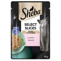Sheba пауч с лососем в премиум-соусе для взрослых кошек, 85 г