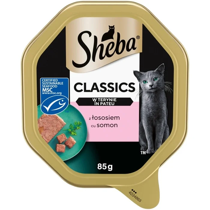 Sheba Паштет в банке с лососем для взрослых кошек, 85 г