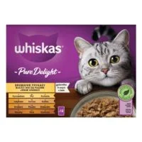 Whiskas Pure Delight 9+3, мультипак 12×85 г, акция 9+3, 1020 г, для взрослых кошек