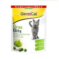 Gimcat Nutri Bites Grasbits Bites с травяным экстрактом, лакомство для кошек, 425 г
