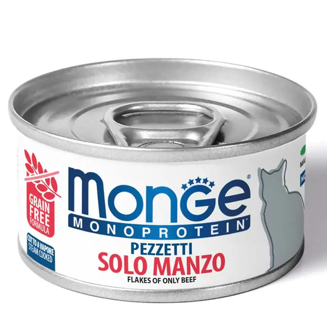Monge Cat Flakes Monoprotein, говядина, 80 г