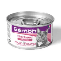 Gemon Cat Mousse Sterilised, курица с печенью, 85 г