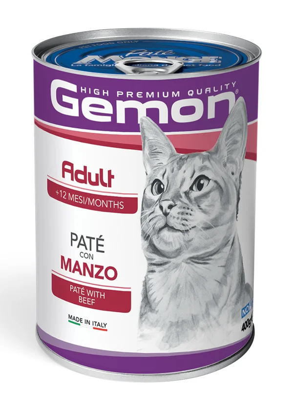 Gemon Cat Pâté Adult, говядина, 400 г
