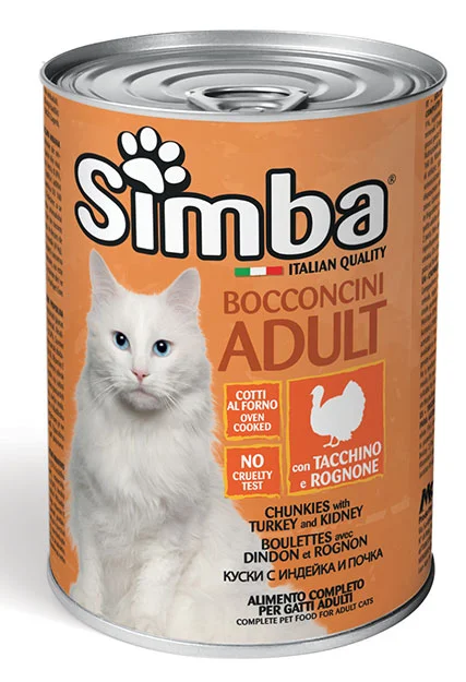 Simba Cat Chunkies, индейка с почками, 415 г