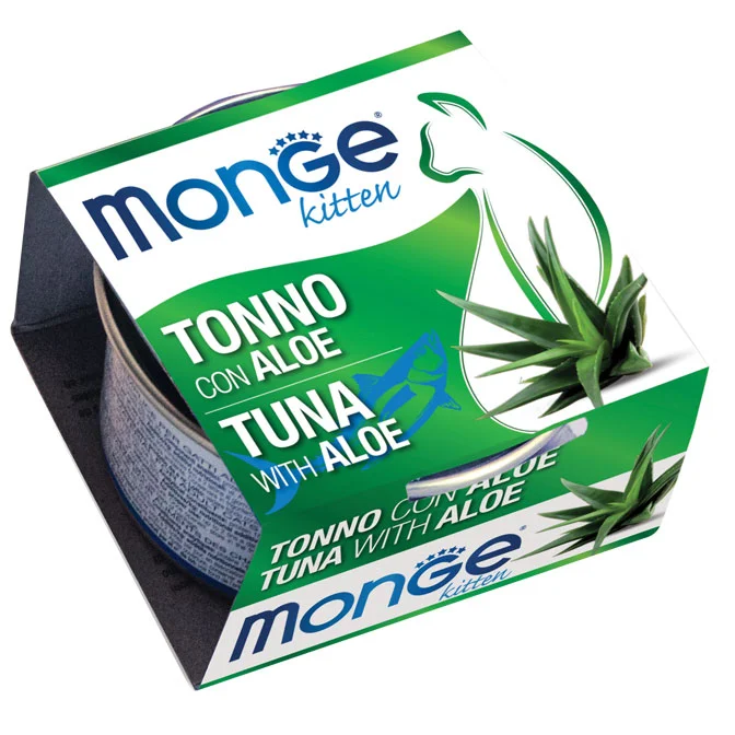 Monge Cat Fruit Kitten, тунец с алоэ, 80 г