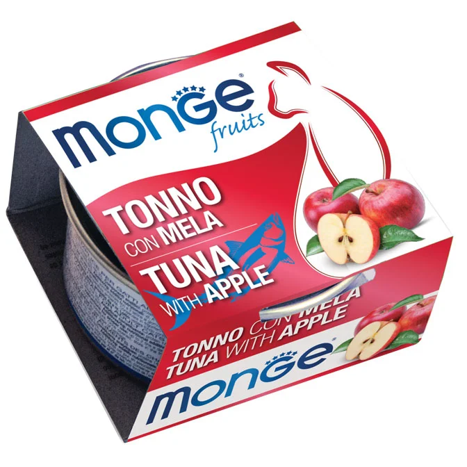 Monge Cat Fruit, тунец с яблоком, 80 г