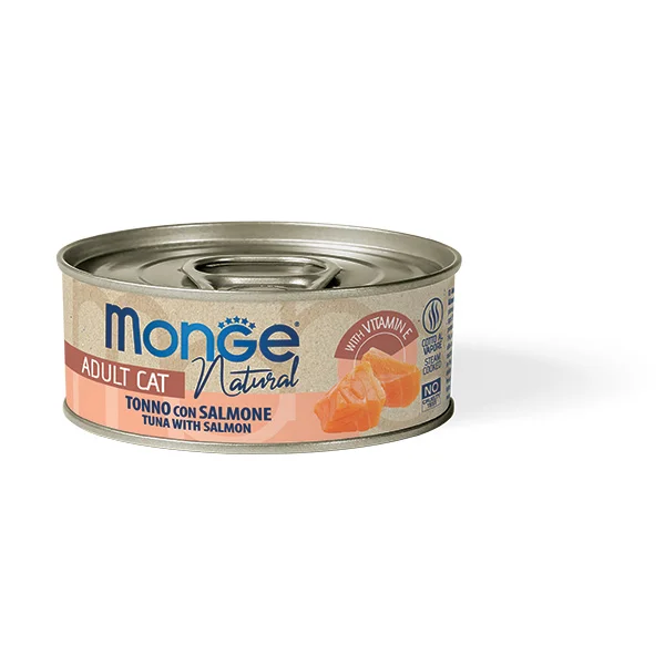 Monge Cat Jelly, тунец с лососем, 80 г