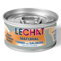 LeChat Natural Pouch, тунец с лососем, 80 г