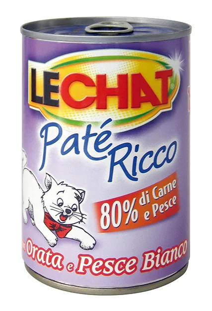 LeChat Ricco Pâté, дори с океанической рыбой, 400 г