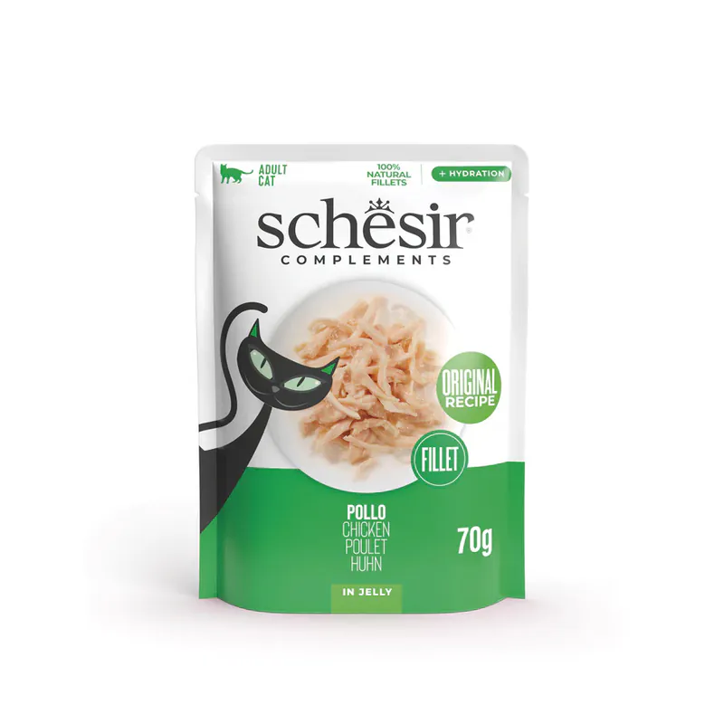 Schesir Cat Complements, курица, в желе, 70 г