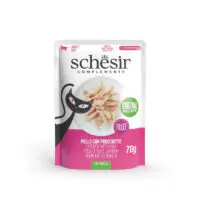 Schesir Cat Complements, курица с ветчиной, в желе, 70 г
