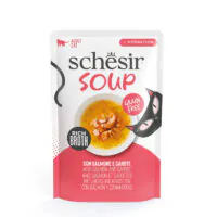 Schesir Cat, лосось с морковью, суп, 40 г