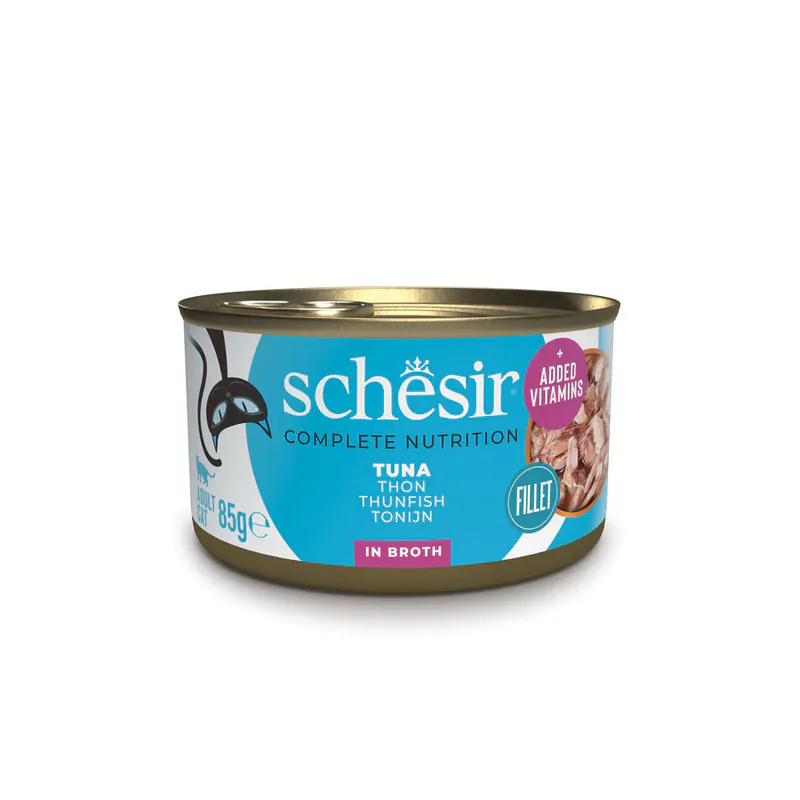 Schesir C&B, тунец, в бульоне, 85 г