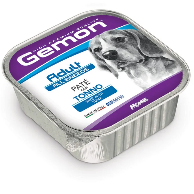 Gemon Dog Pâté Adult, тунец, 150 г