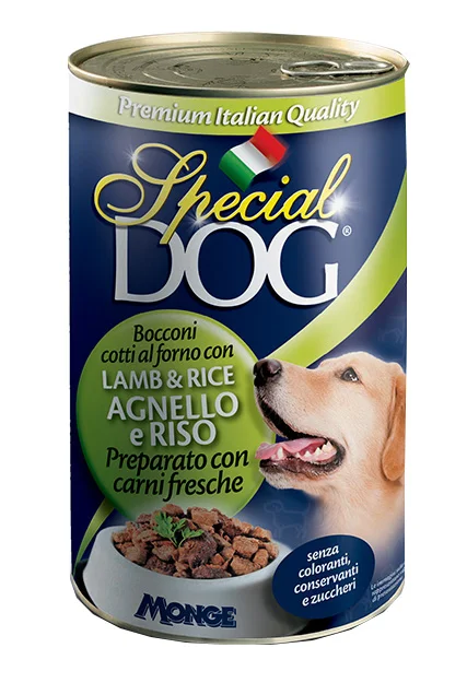 Special Dog Can Chunks, ягнёнок с рисом, 1,275 кг