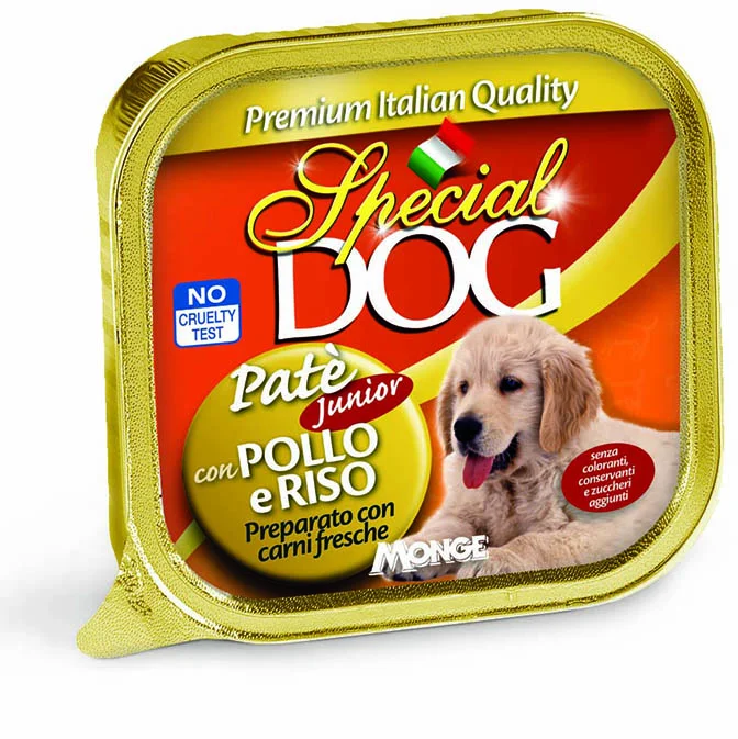 Special Dog Pâté Junior, курица с рисом, 400 г