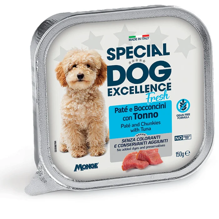 Special Dog Fresh Pâté & Chunkies, тунец, 150 г
