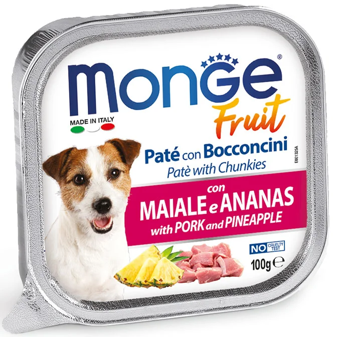 Monge Dog Fruit, свинина с ананасом, 100 г