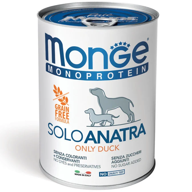 Monge Dog Solo Pâté Monoprotein, утка, 150 г