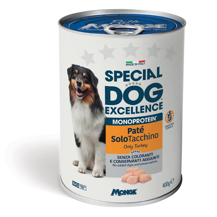Monge Dog Solo Pâté Monoprotein, индейка, 400 г