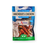 Antos Cat Treats, анчоусы с курицей, 50 г